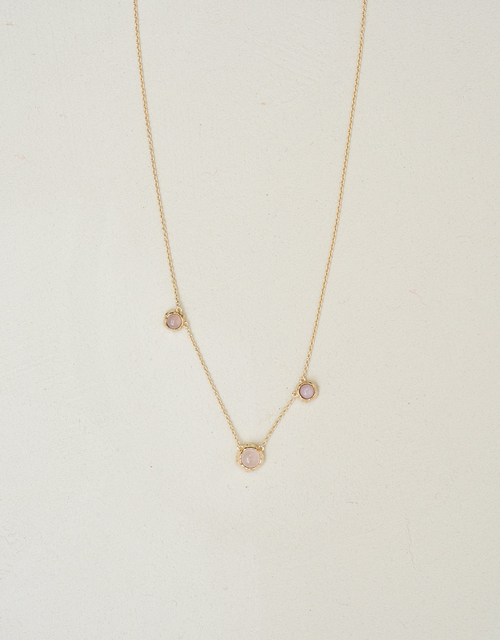 No.1 Self Love gold vermeil necklace with natural Rose Quartz crystal