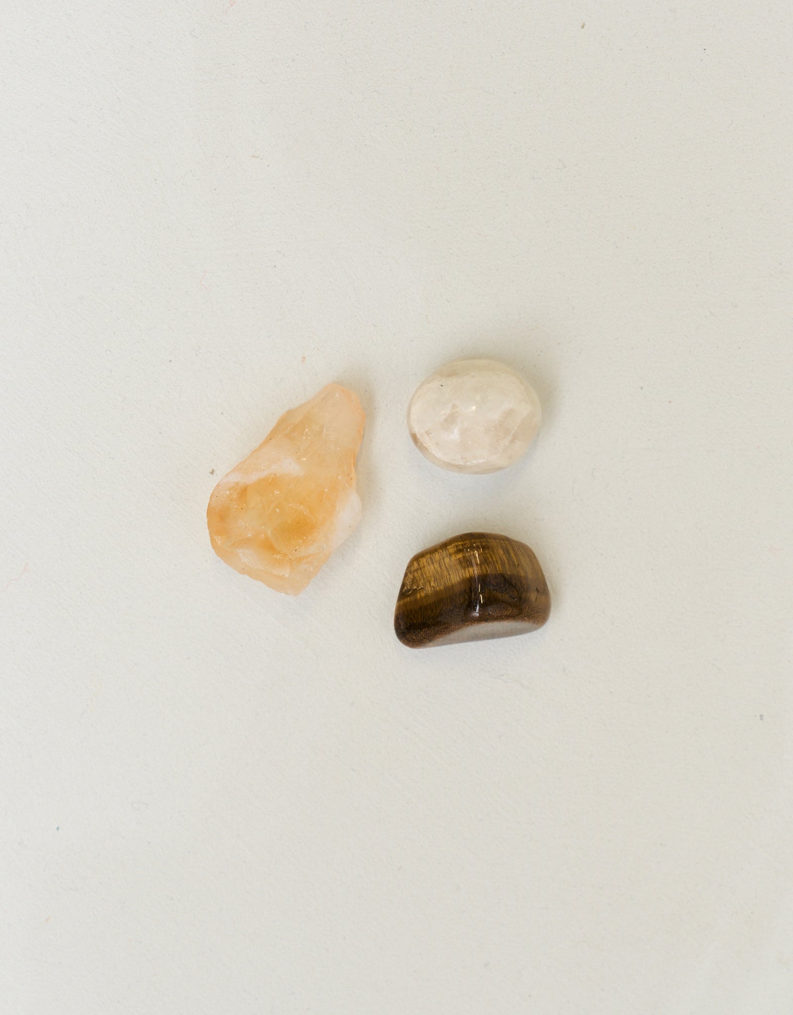 NATURAL TIGER EYE, CITRINE AND SUNSTONE CRYSTALS FOR AMIYHA NEW DAWN 